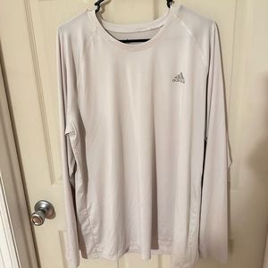 White long sleeve golf shirt